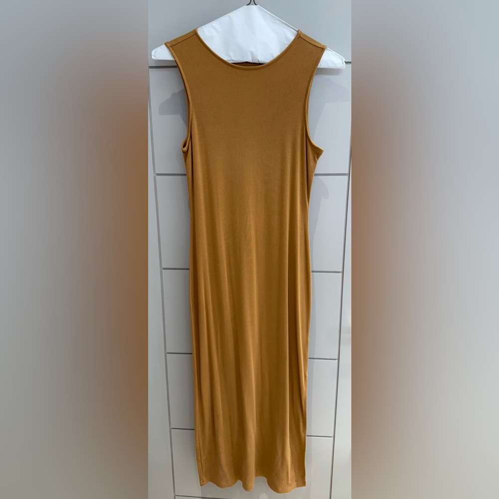 Gianni Bini Sleeveless Mustard Dress
